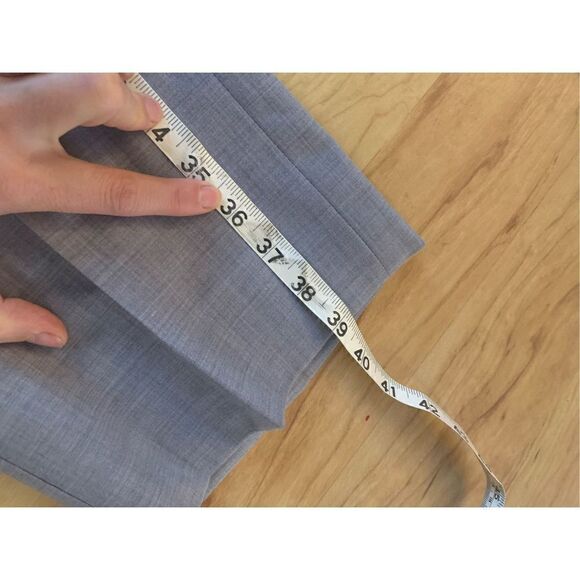 Banana republic Logan dress pants size 6 gray hemed - Picture 8 of 8